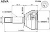 ASVA FD-354 Joint Kit, drive shaft